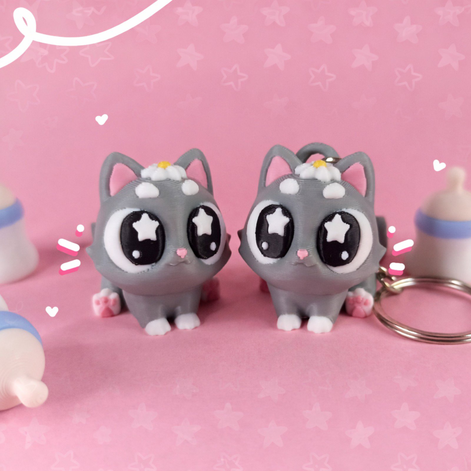 Sevimli Kedi Anahtarlık