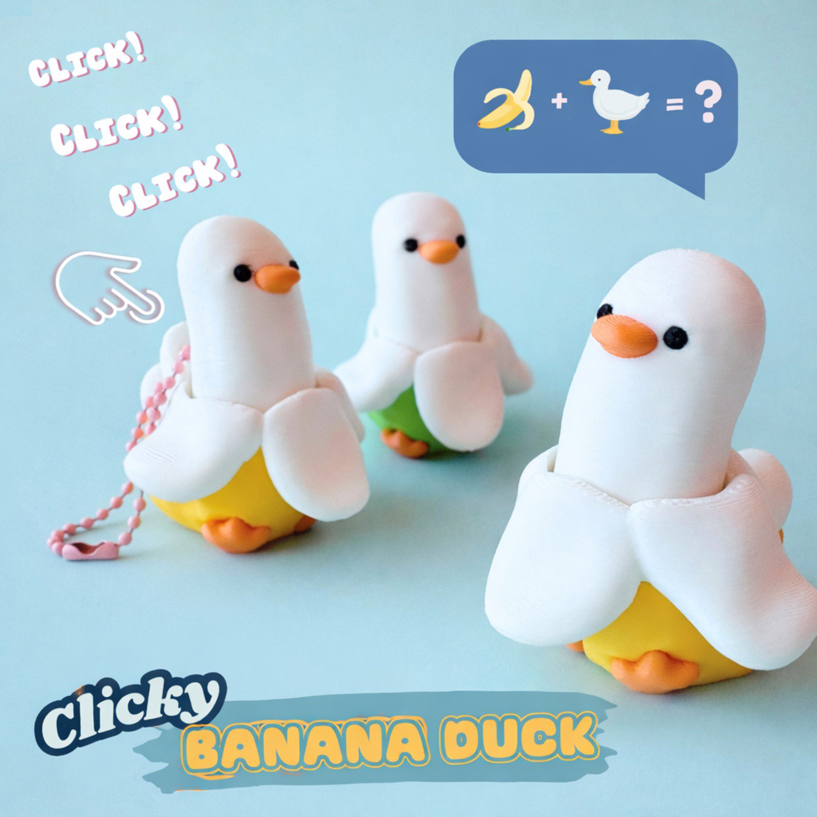 Banana Duck Fidget Clicker
