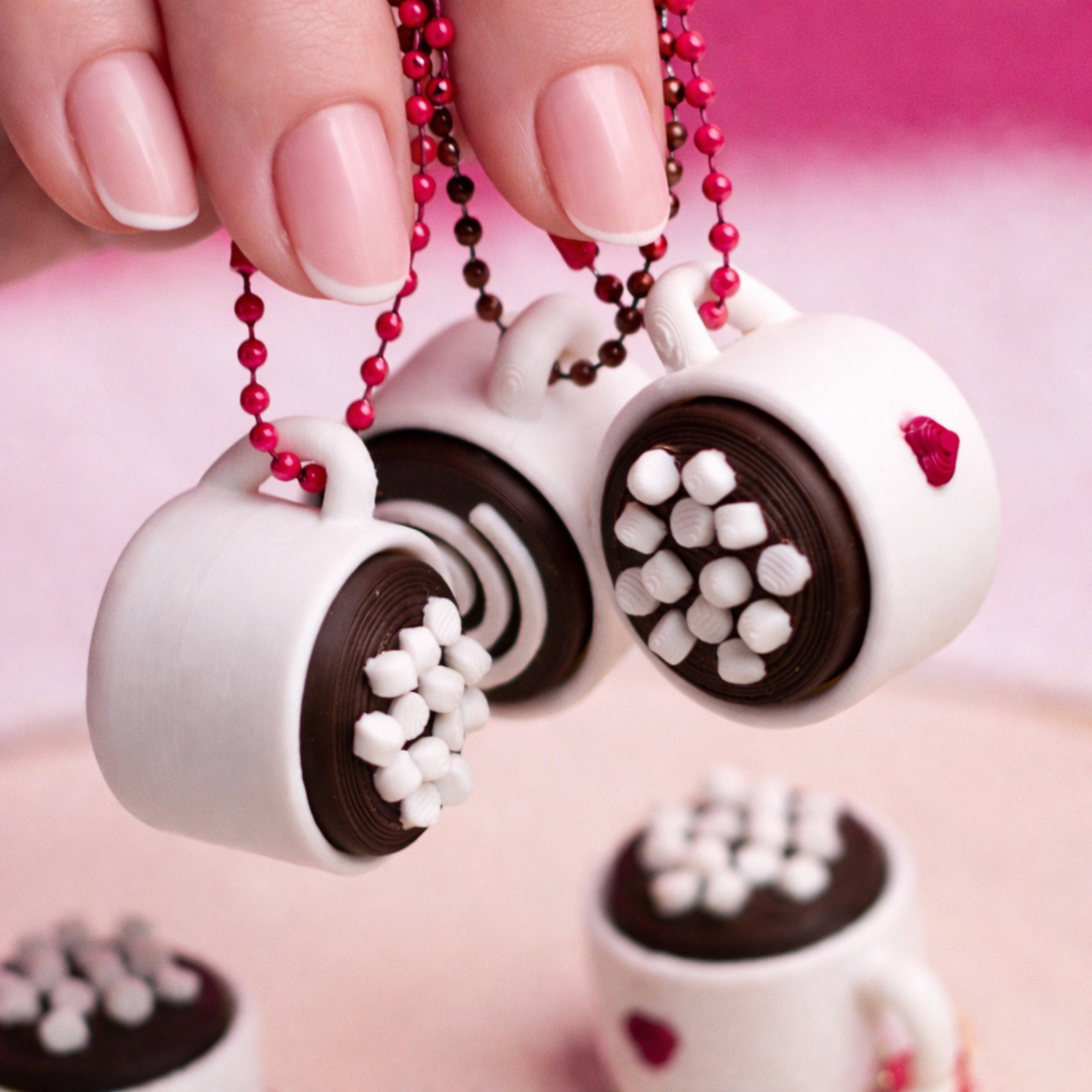 Sevgililer Günü Özel Kahve Fincanı Anahtarlık