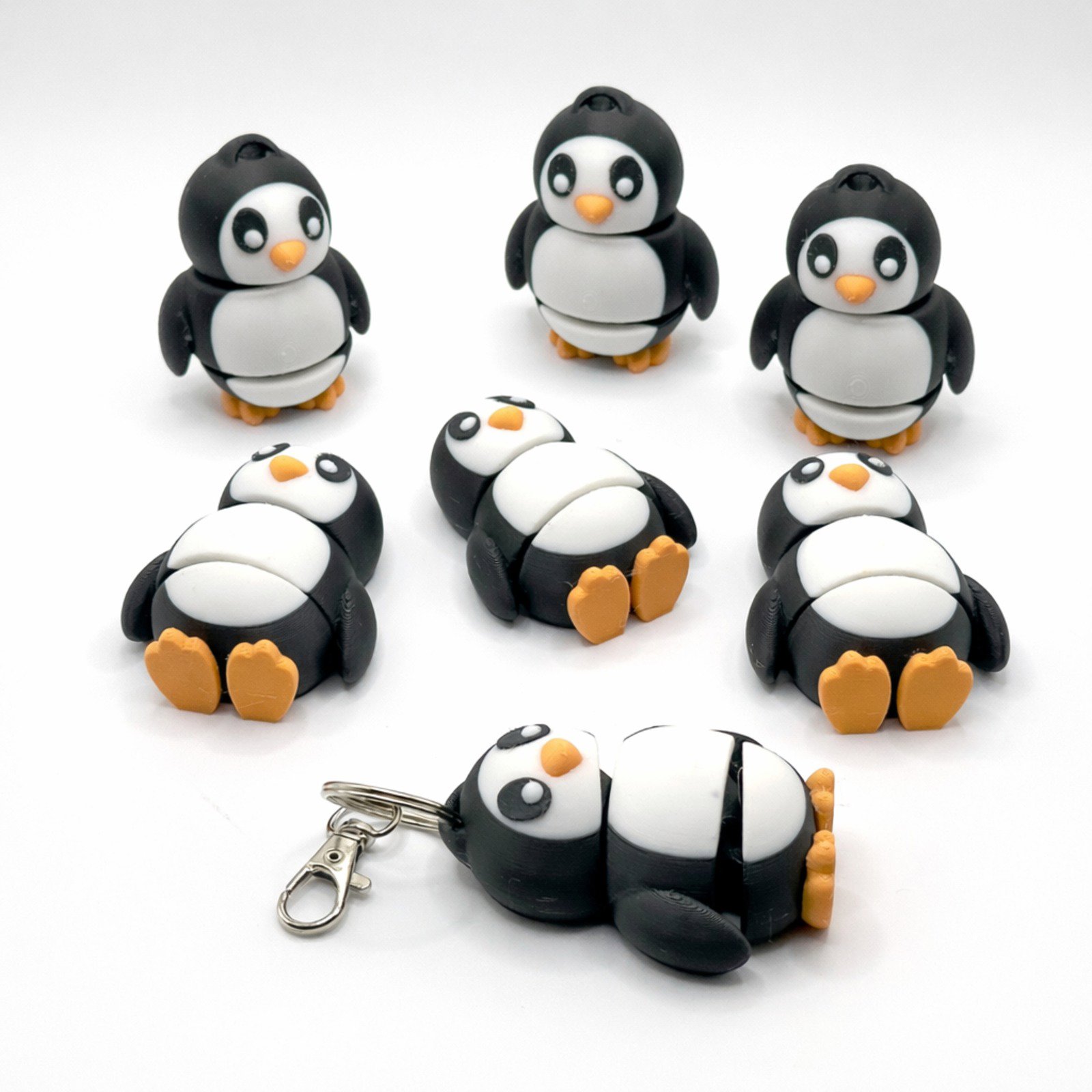 Hareketli Penguen Anahtarlık