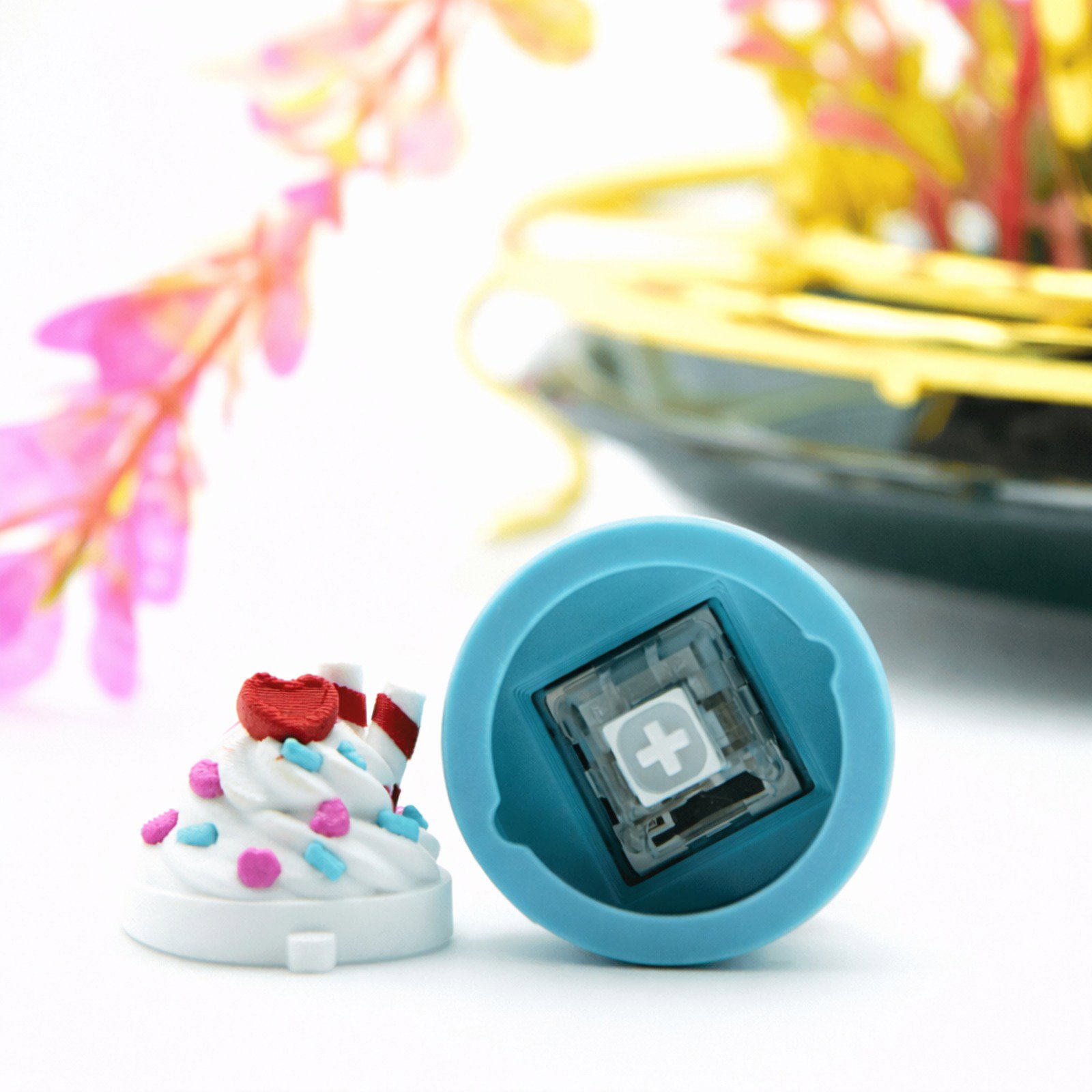 Sevimli Dondurma Anahtarlık - Renkli ve Eğlenceli