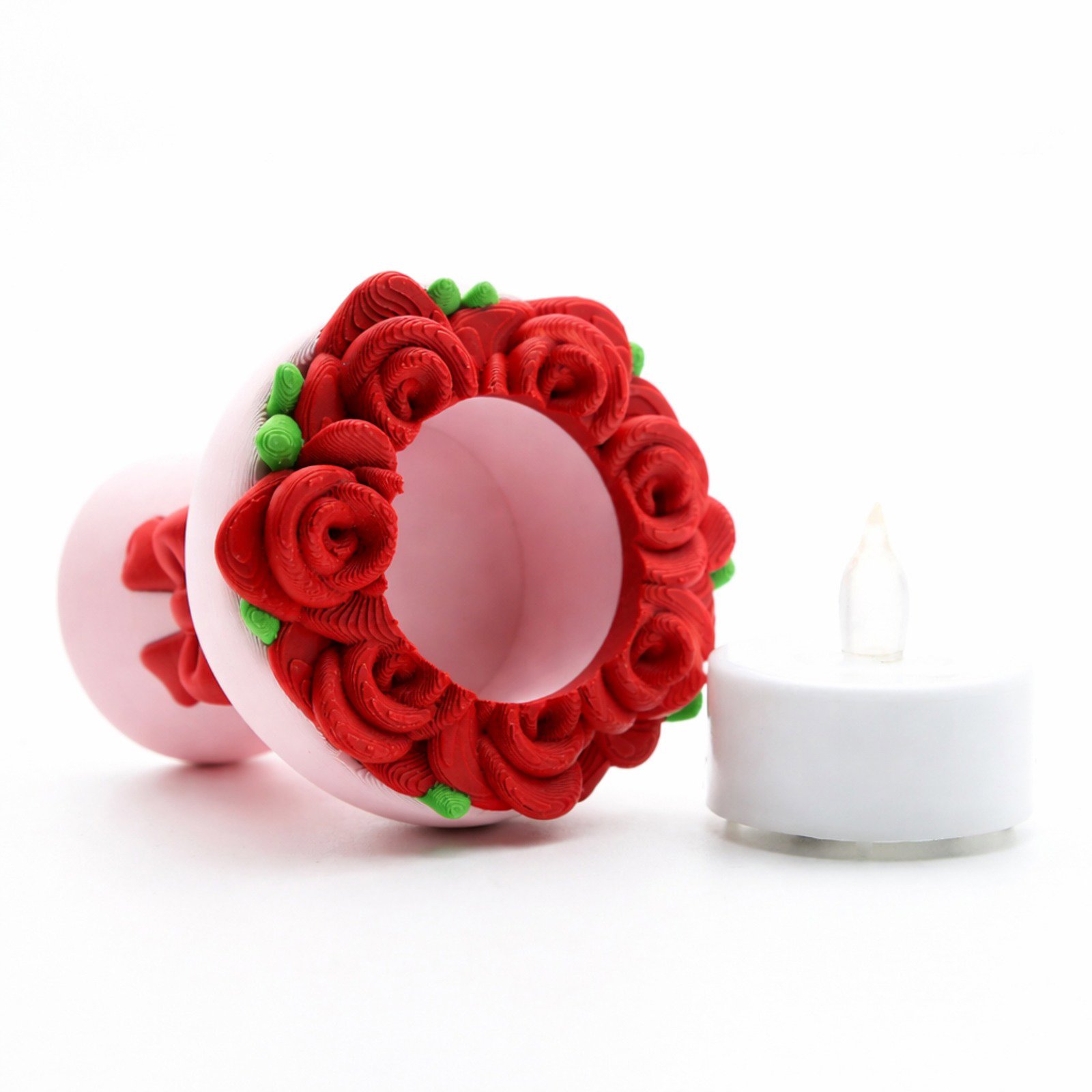 Romantik Işıklı Anahtarlık - Gül Buketi