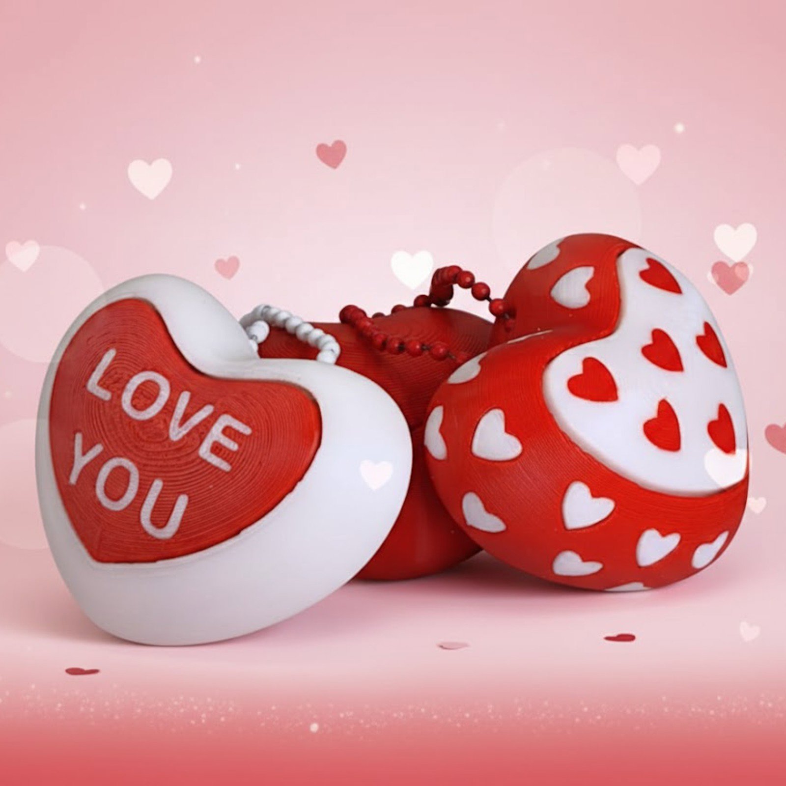 Aşk Dolu Kalp Anahtarlık - Sevgiyi Taşıyan Tasarım