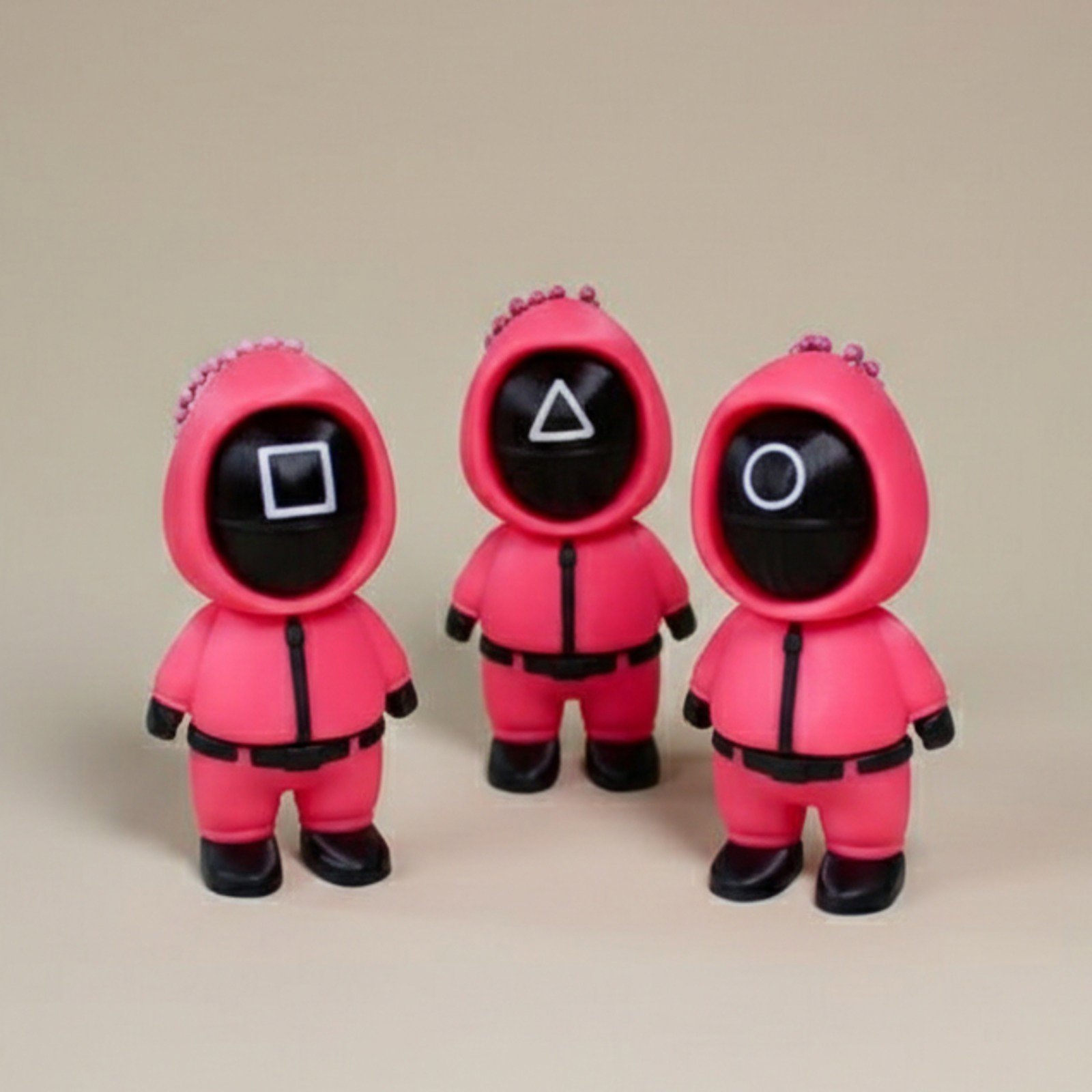 Sevimli Pembe Figür Anahtarlık - Koleksiyonluk