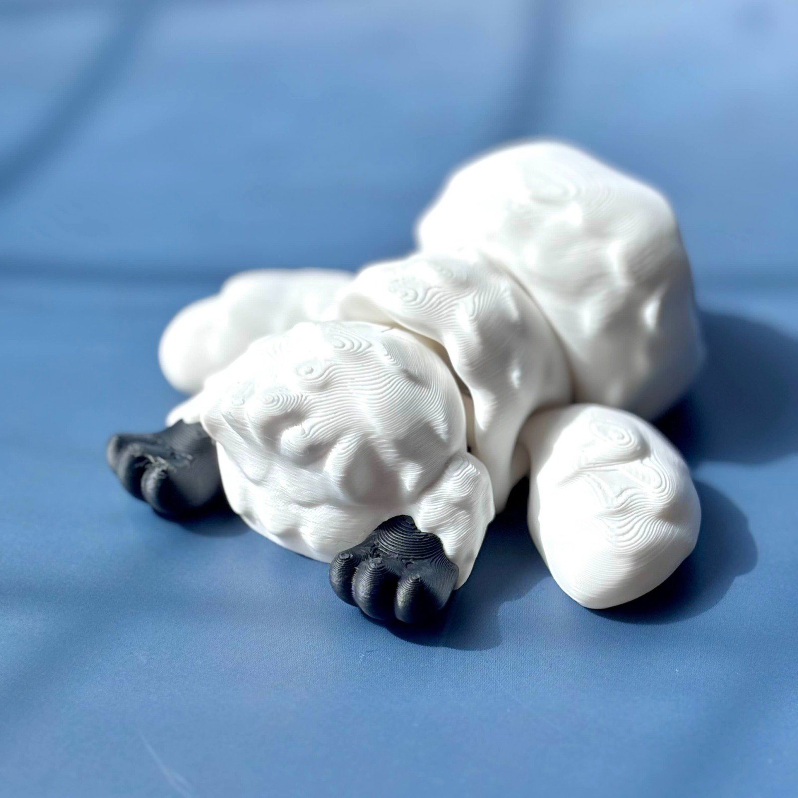 Sevimli Beyaz Baykuş Eklemli Figür - Eşsiz Tasarım