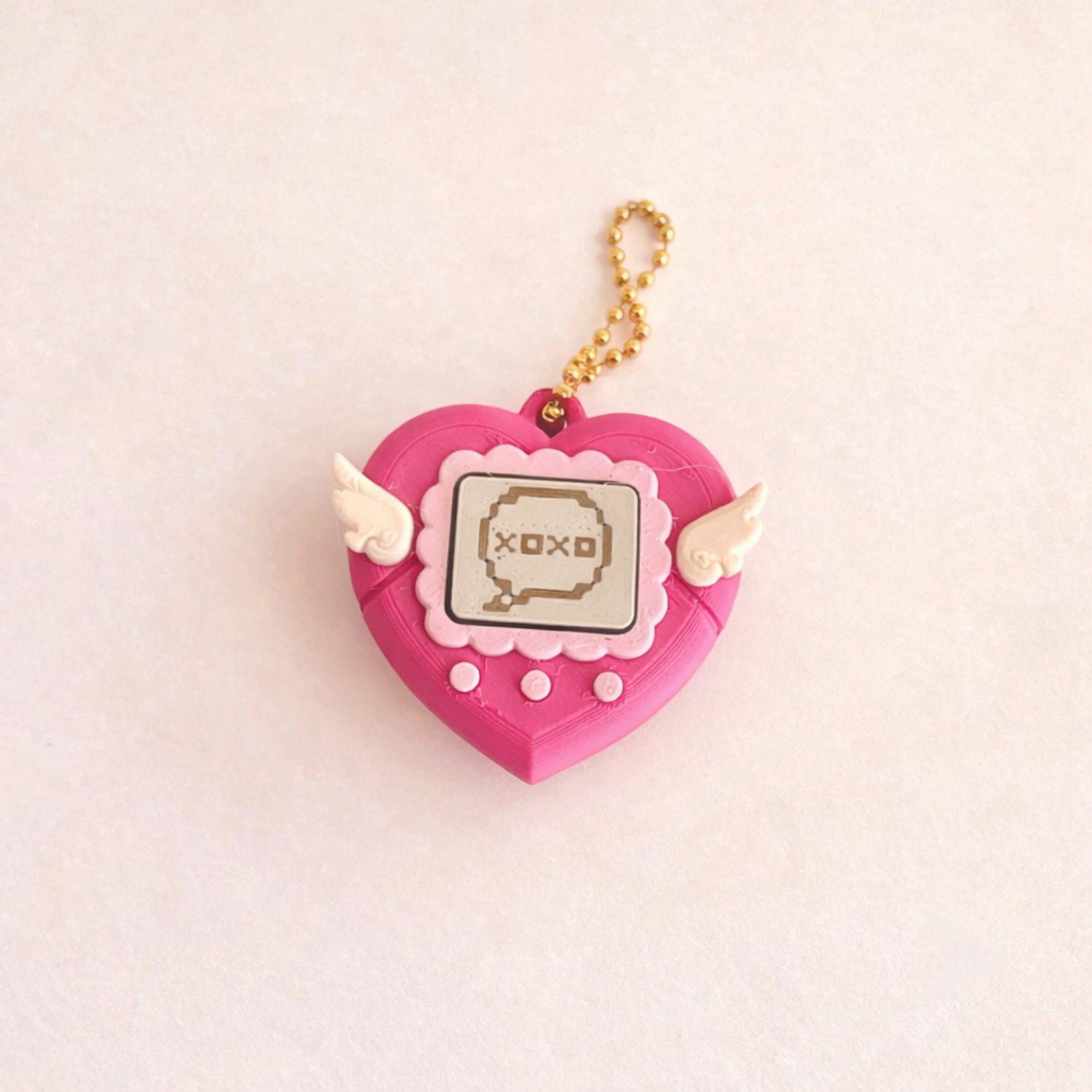 Sevimli Kalp Anahtarlık - Piksel Sanat Detaylı